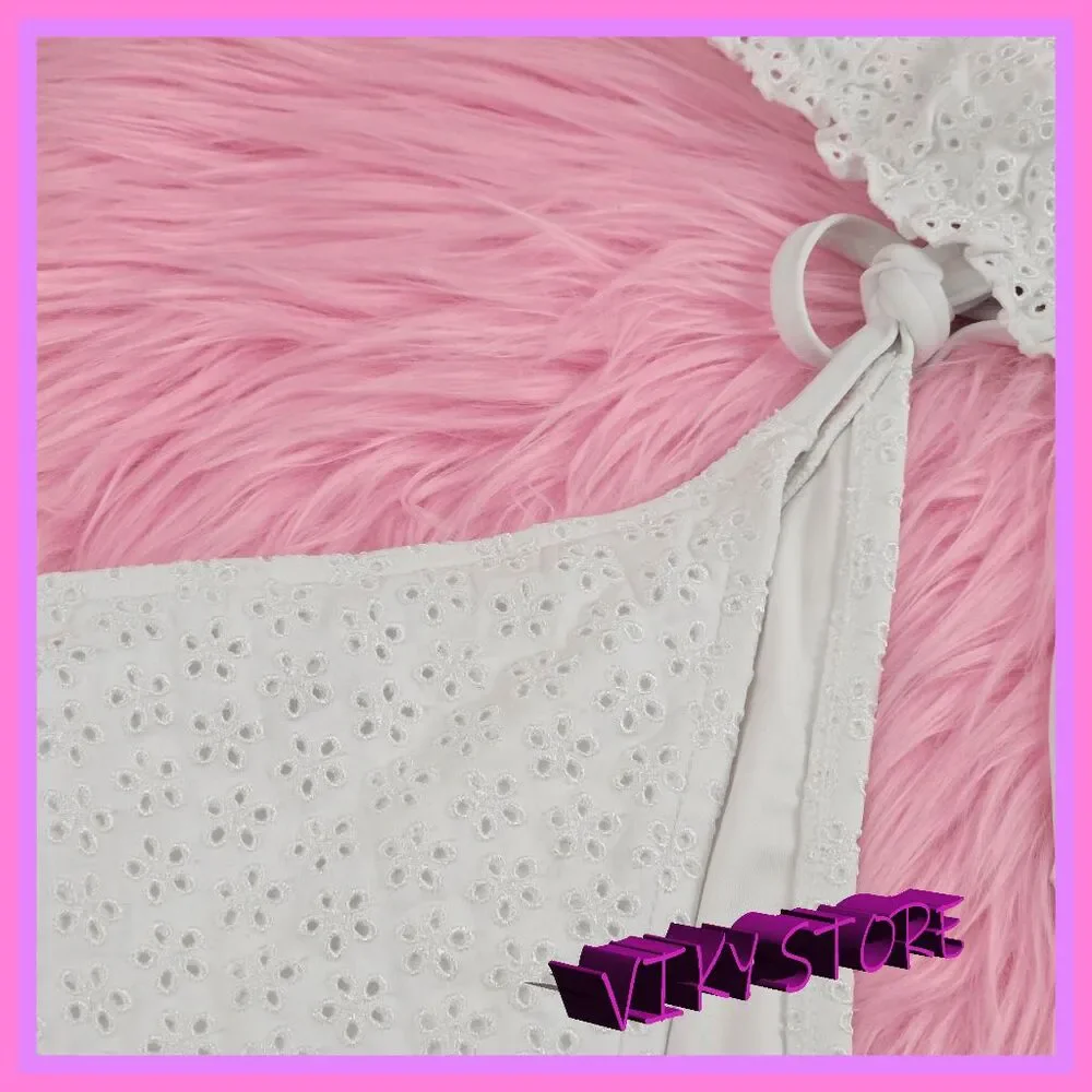 ❤️ NWT Victoria’s Secret White Swim Set Top Bottom XLarge❤️